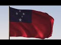 Samoa Flag Flag Of Samoa ROYALTY FREE 4K 20 SEC LOOP