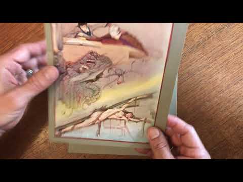 Dulac & Harry Clarke Fantasy illustration lot x 10 old color prints Exotic Art Nouveau