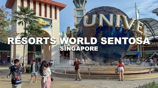 Full Tour at RESORTS WORLD SENTOSA and the Newly Opened WEAVE Mall! | Singapore 