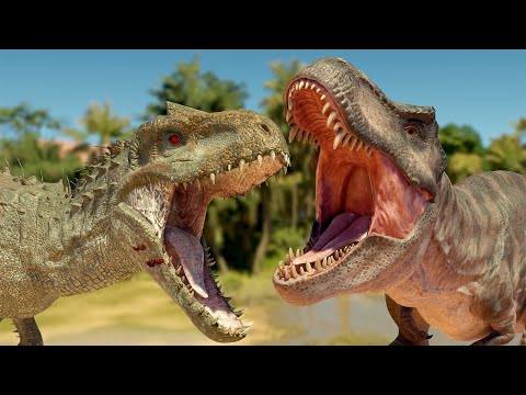 All Large And Medium Carnivore Dinosaurs Battle Royale - Jurassic World Evolution 3