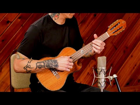 Ortega Eclipse-TE8 Custom Built Series Solid Mahogany Top Okume Neck 8-String Tenor Ukulele w/Gig Bag image 22