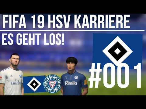 FIFA 19 HSV Karriere #001 - Es geht los! Hamburger SV vs. Holstein Kiel