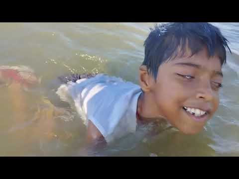 GOWTHAM  IS PLAYING AT COVALAM BEACH