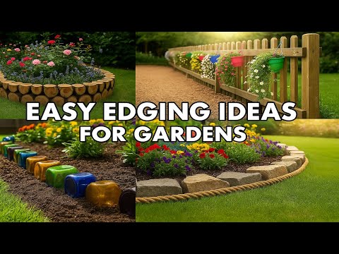 40 DIY Garden Borders on a Budget! Simple Ideas for a Beautiful Backyard 💡