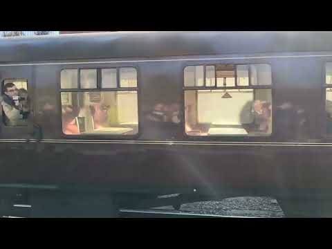 Jubilee class 45690 Leander departing Bury this morning at legends of steam