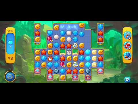 Fishdom gameplay level 3098 success win