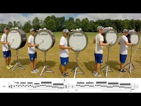 2017 Madison Scouts Basses - LEARN THE MUSIC to "O2"