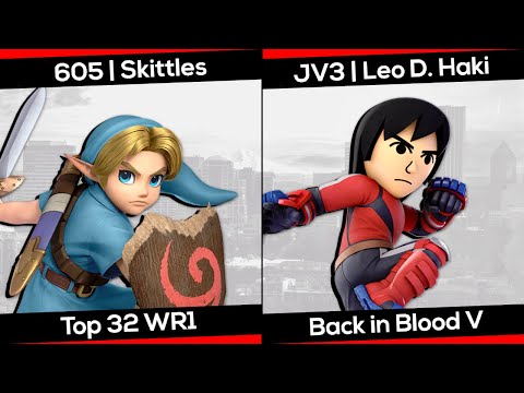 605 | Skittles (Young Link) vs. JV3 | Leo D. Haki - Back in Blood V - SSBU Top 32 WR1