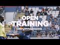 Thanks for coming to the open training, fans!