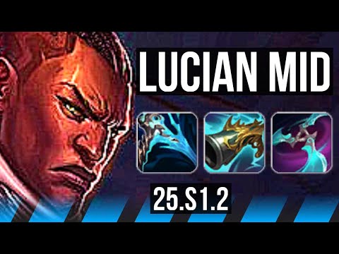 LUCIAN vs GALIO (MID) | 9/1/3, Dominating | KR Diamond | 25.S1.2