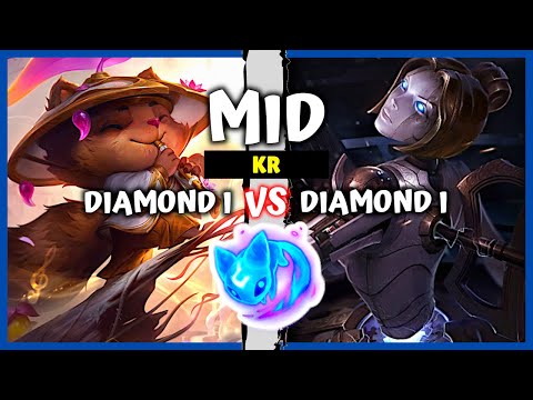 Korean Diamond Teemo Mid vs Orianna - KR Rank Pre S11