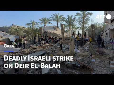 Deadly Israeli strike reduces house to rubble in Gaza's Deir El-Balah | AFP