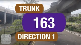 SBS Transit Trunk 163 (Direction 1) | Bus Service Route Visual