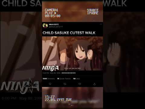 Cutest Walk of Kid Sasuke #sasuke #shisui #itachi #narutoshippuden #shortsvideo