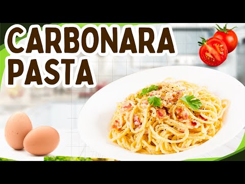 Easy Pasta Carbonara Recipe at Home|Pasta Carbonara Recipe Italian|Spaghetti Pasta Carbonara Recipe|