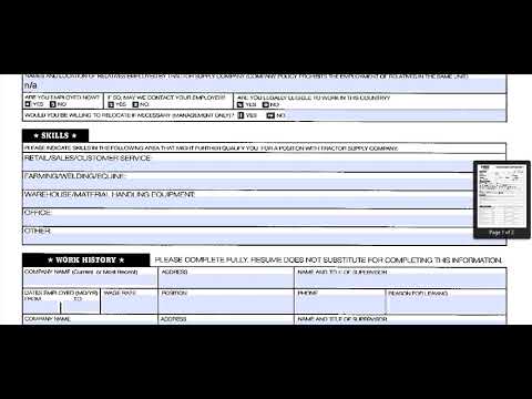 Tractor Supply Application