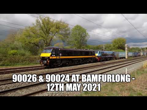 90026 & 90024 at Bamfurlong - 12th May 2021