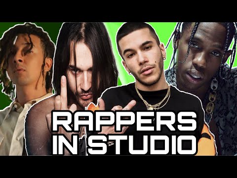 TOP RAPPERS IN STUDIO | ghali, sfera ebbasta, travis scott, 6ix9ine, sch, cardi b...