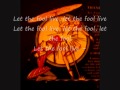 David Essex Let the fool live (studio version and lyrics)