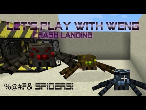 MineCraft | Crash Landing | E02 | %@#?& Spiders!