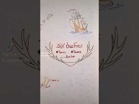 Handmade map of the Sux Duchies from Assassin's Apprentice