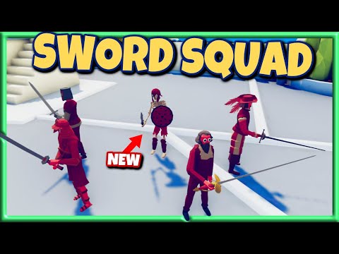 Sword Squad! 5 Sword Units vs Every Faction - TABS Gameplay Unit Creator Update
