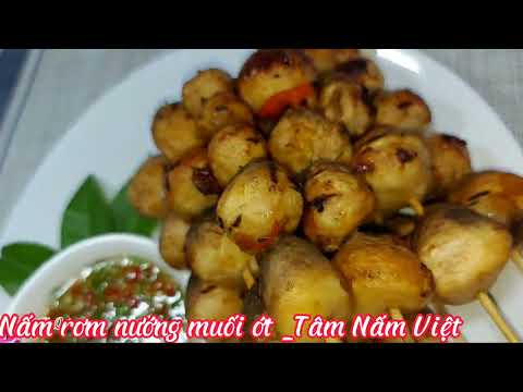 Nấm rơm nướng muối ớt, món ăn siêu phẩm ai cũng phải thử