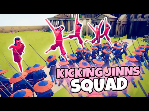 KICKING JINNS SQUAD VS EVERY FACTION (CUSTOM) | TABS MODDED GAMEPLAY