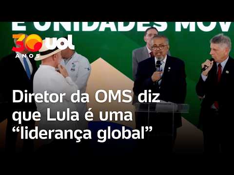 Em meio à tensão com Milei e Trump, diretor da OMS diz que Lula é uma ‘liderança global’