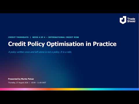 Credit Policy Optimisation in Practice -- session recording