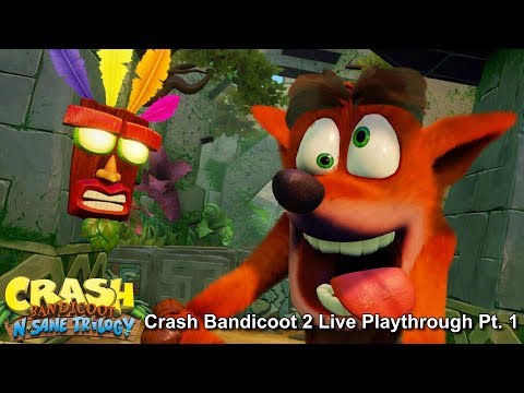 Crash Bandicoot: N. Sane Trilogy - Crash 2 Live Playthrough (Part 1) - ENunnGaming