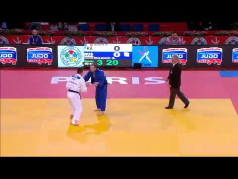 Judo Grand Slam Paris 2013: -90kg IDDIR, Alexandre (FRA) -  SULEMIN, Grigorii (RUS)