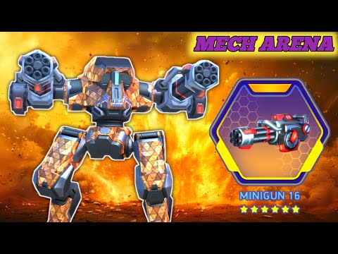 Guardian and Minigun 16 Gameplay - Mech Arena
