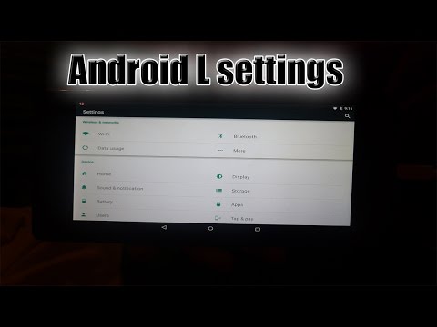 Android Lollipop Settings