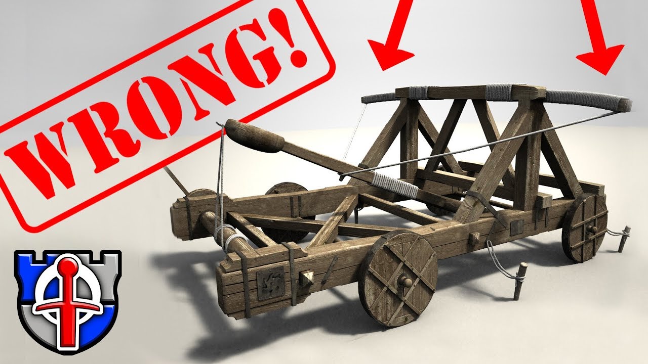 How were catapults made in the Middle Ages?
