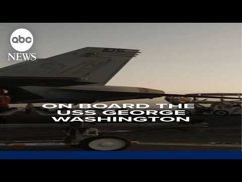 ABC News' Matt Rivers on board the USS George Washington