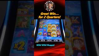 BIG WIN, for just 2 quarters! Wild Wild Nugget slot at the Orleans casino! #shortfeed #shorts