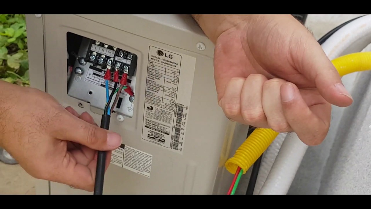 COMO LIGAR A PARTE ELÉTRICA DO AR CONDICIONADO SPLIT - LG (9.000 A 22.000 BTUS) SIMPLES
