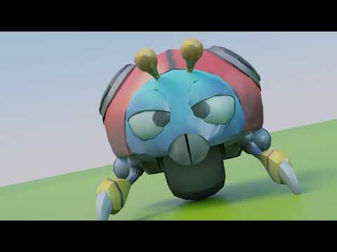 Motobug attacks! - 3D sonic animation