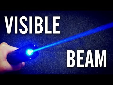 Part of a video titled 10 Ways to Make a Laser Beam More Visible - YouTube