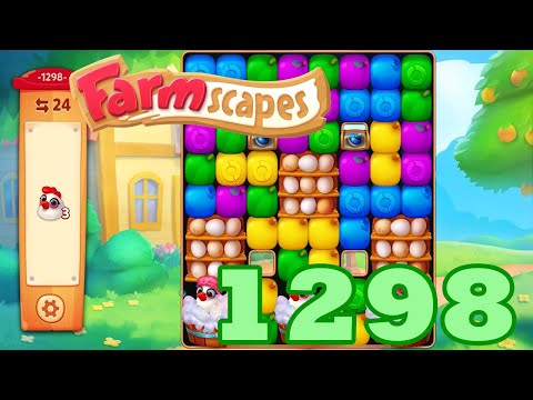 Farmscapes Level 1298 HD Gameplay Walkthrough | 3 - match game | android | ios | pc | GameGo Game
