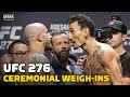 UFC 276 Ceremonial Weigh-Ins: Final Faceoffs | Adesanya vs. Cannonier | Volkanovski vs. Holloway