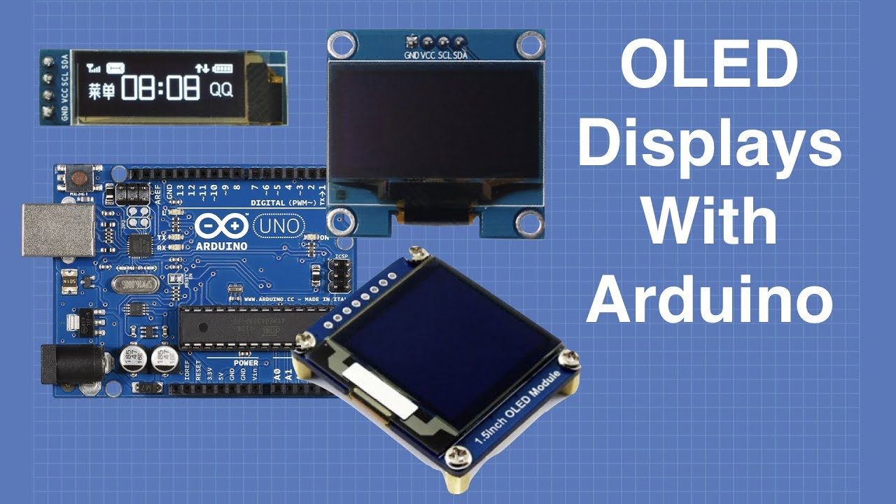 OLED Displays with Arduino - I2C & SPI OLEDs