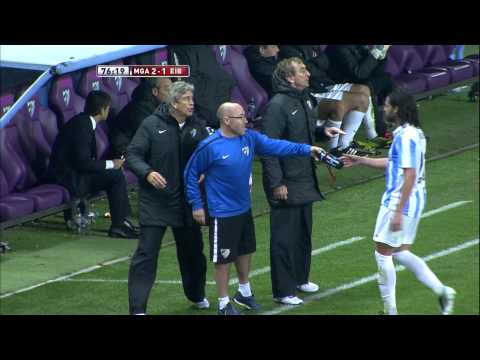 Gol de Seba (2-1) en el Málaga CF - SD Eibar - HD