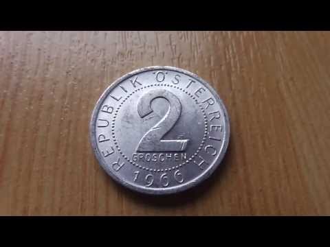 2 Groschen 1966 - Old coin of Austria in HD