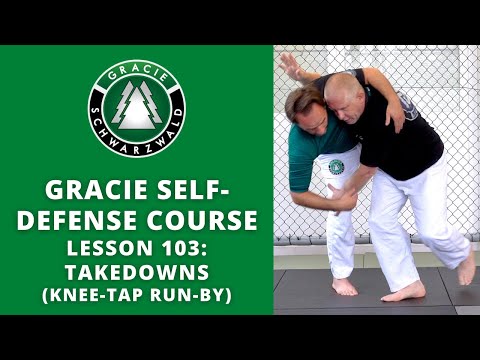 BJJ Self-Defense Course | Lesson 103: Run-By Knee-Tap Takedown