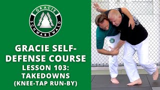 BJJ Self-Defense Course | Lesson 103: Run-By Knee-Tap Takedown
