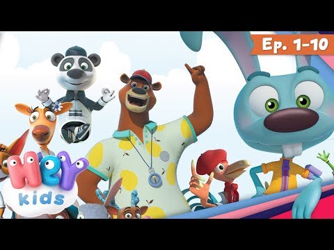 Desene cu animale pentru copii - 10 Prieteni ai iepurasului | HeyKids