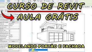 Curso de Revit Aula Grtis | Modelando Porto e Fachada no Revit | Curso de Revit 2021 