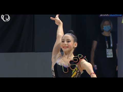 Alisa Aleskovska (LAT) Junior Ribbon QF European RGCH Kyiv2020